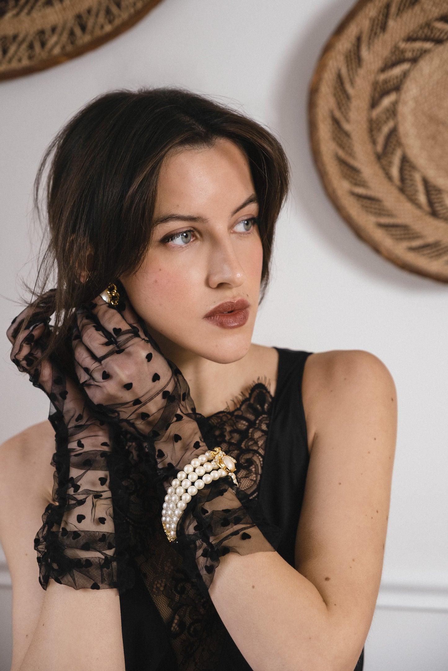 Long heart gloves