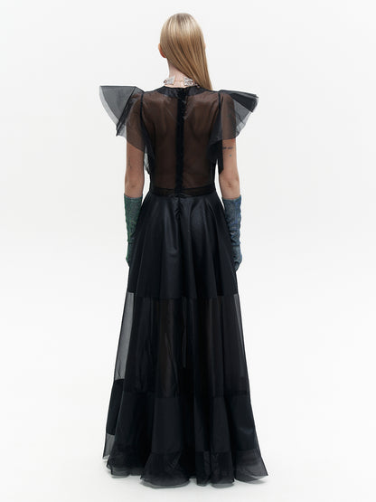 Black dragon dress