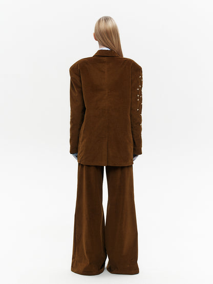 Velvet birds trousers